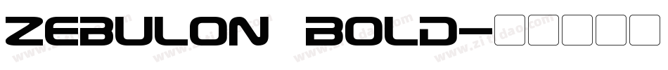 Zebulon Bold字体转换